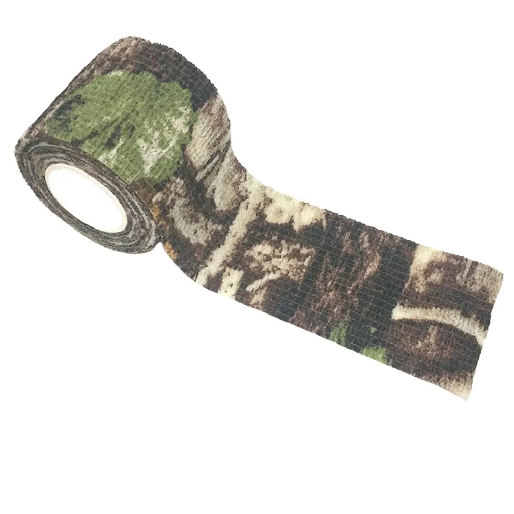 Tactical Camo Tape 5cm*4.5M Self-Adhesive Camouflage Outdoor Hunting Shooting Stealth Rifle Gun Stretch Wrap Cover |