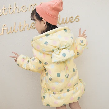 

2020 Autumn Winter Girls Coat Korean Version Hooded Thick Toddler Girls Down Jacket 2-8 Years Kids Infant Girl Outerwear