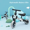 Children's Tricycle 3-in-1 Children's Scooter Baby Balance Bike 1-6 Years Learn To Walk Ride on Car 3 Wheels Non-inflatable 1
