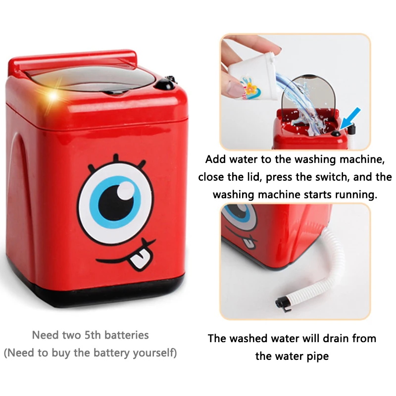 Электронная Мини стиральная машина детская игрушка набор имитация бытовой