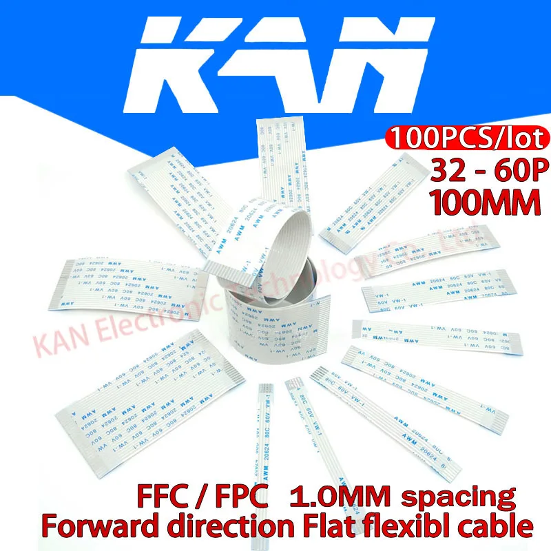 100 шт плоский гибкий кабель FFC FPC AWM 20624 80C 60V VW-1 мм направление движения вперед