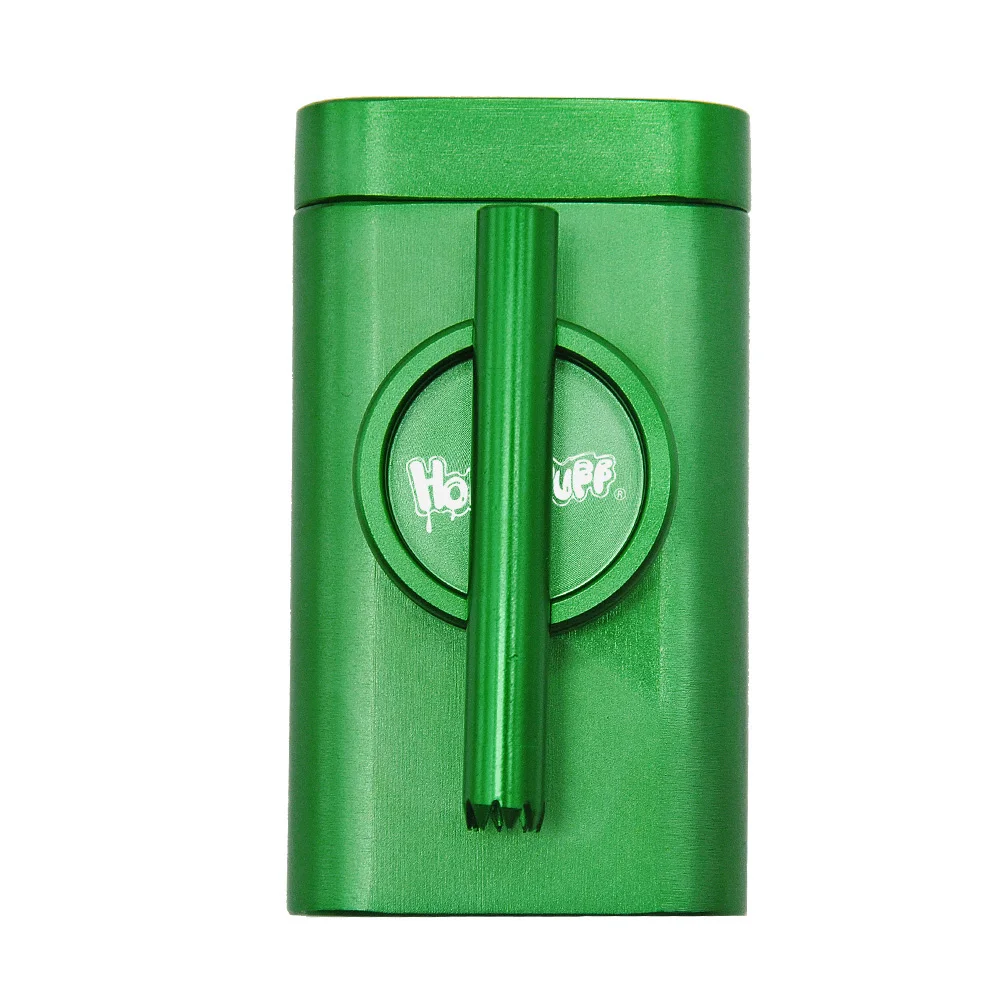 Aluminum Grind Case Pinch Hitter & Grinder Combo Tobacco Grinder Dugout Pipe Case With Storage Room Case Smoking Pipe All In One