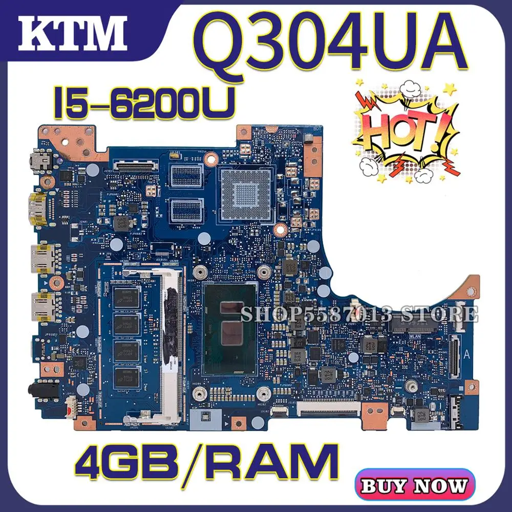 Материнская плата Q304U для ноутбука ASUS Q304UA Q304 системная тест нормально m2 4 ГБ-ОЗУ |