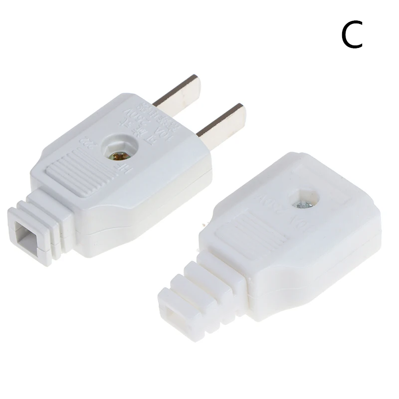 Details about   US 2 Flat Pin AC Electric Power Male Plug Female Socket Outlet Adapter Wi S5 