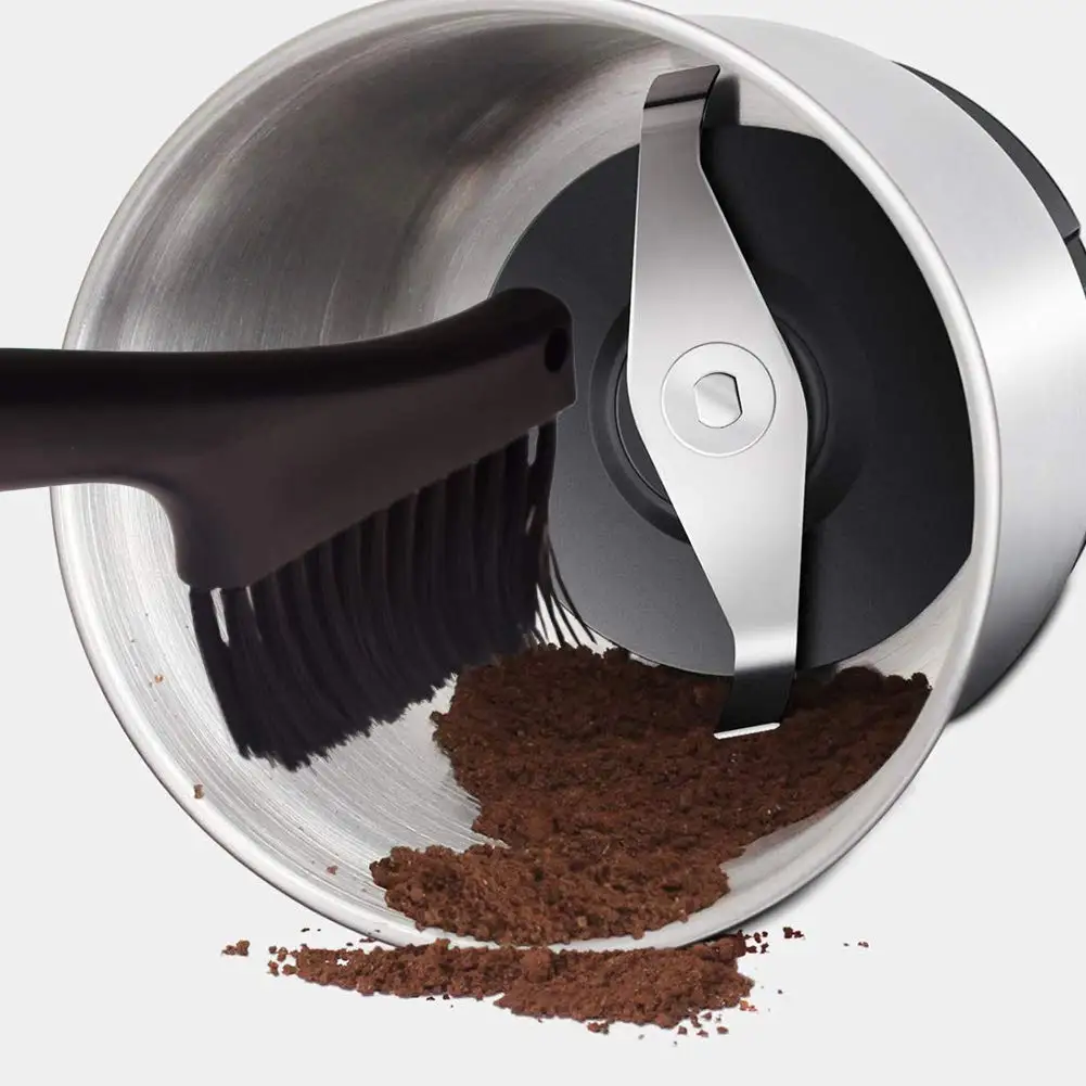 Dual Purpose Coffee Grinder Cleaning Brush - Espresso Machine Cleaner Tool