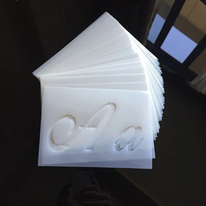 

40pcs/set Letter Alphabet Stencil Wall Painting DIY Drawing Embossing Template