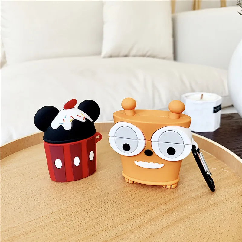

For AirPod 2 Case 3D Ice Cream Cartoon Soft Silicone Wireless Earphone Cases For Apple Airpods Case Cute Cover Funda
