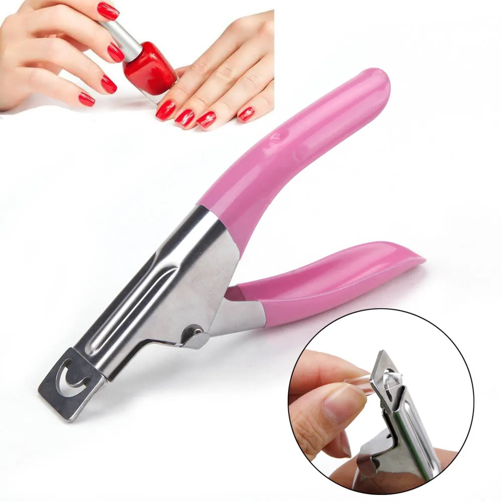 Fake Nail Cutter Professional Nail Clippers Straight Edge Acrylic Clipper Tips Manicure Cutter Guillotine Cut False Nails