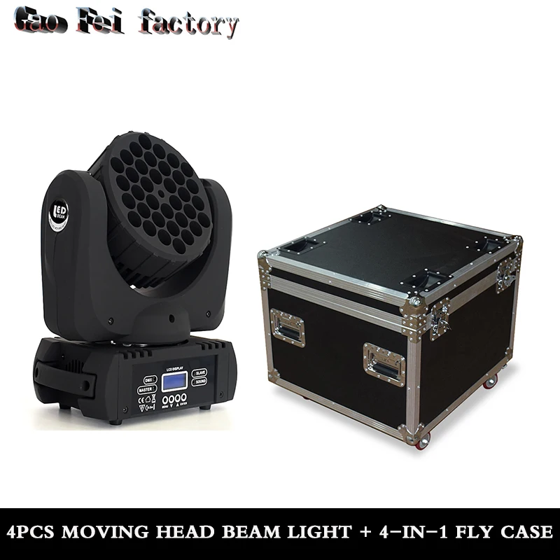 Cheap flight case Direct selling of factories 4pcs/lot LED mini moving head beam light,holiday light with DMX512