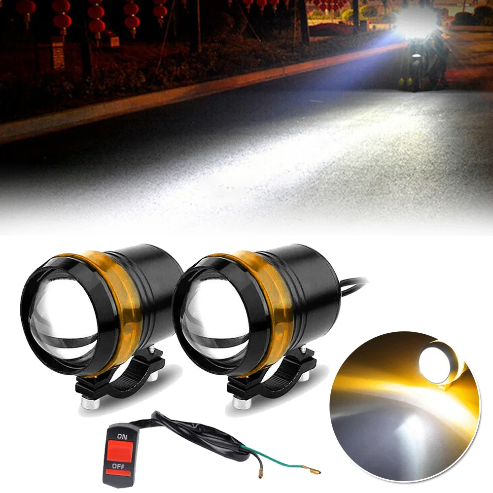1 пара 30 Вт Angel Eye мотоциклетные Противотуманные фары U3 светодиодный прожектор