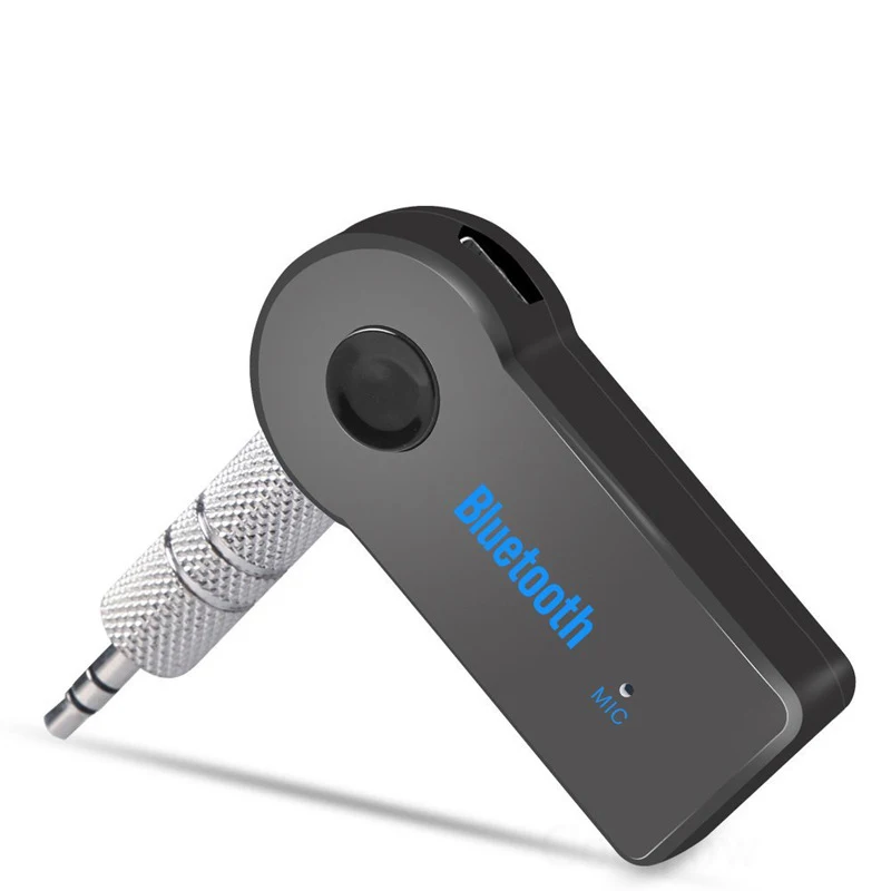 Черный 3,5 мм разъем Bluetooth приемник автомобильный беспроводной адаптер Громкая связь Вызов Bluetooth адаптер передатчик аудио Bluetooth 4,1 Автомобильный приемник - Цвет: Черный