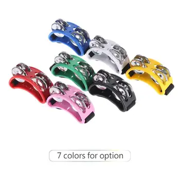 

Hand Drum Tambourine Percussion Christmas Jingle Shaking 7 Color Musical Instrument Gift Craft Bell Durable Professional