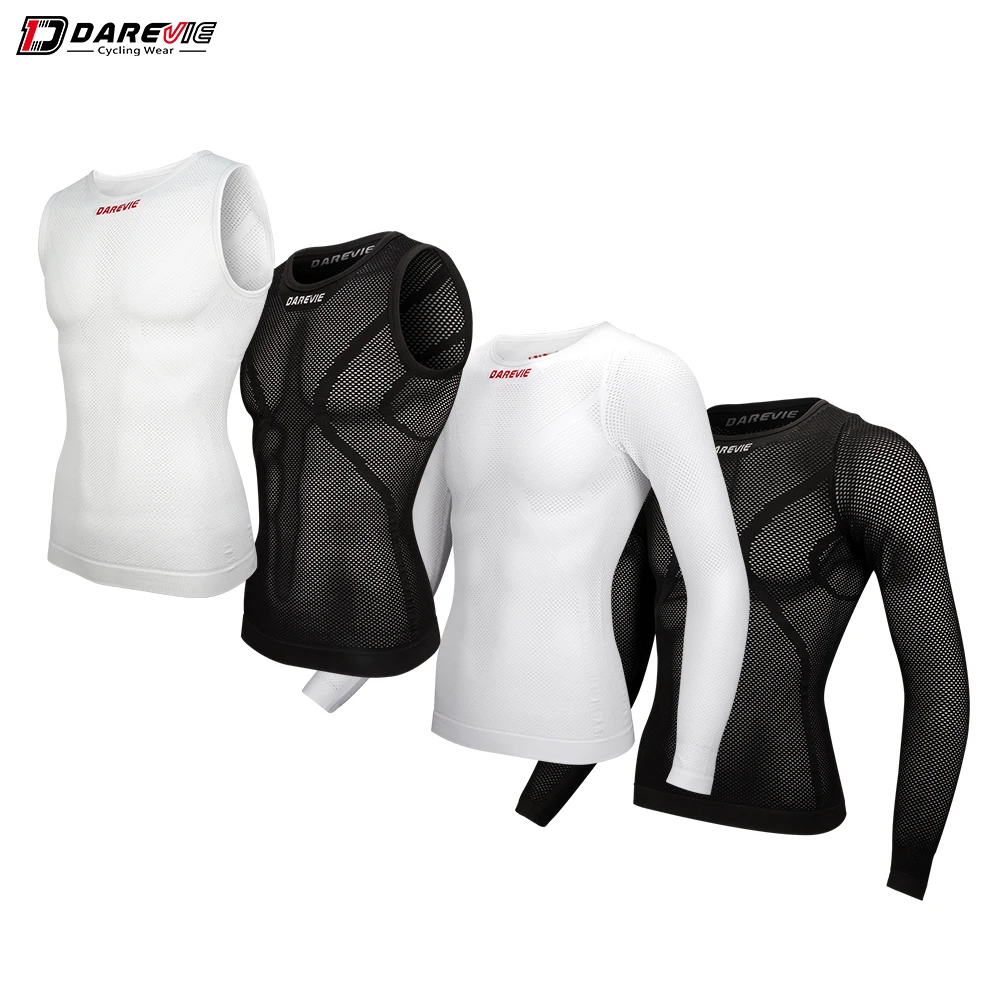 DAREVIE Cycling Vest Winter Compression Underwear Man Cycling Base Layer Men Summer Men's Cycling Vest Cool Dry Cycling Jersey