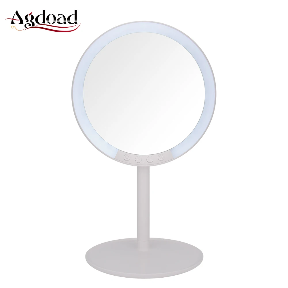 

Newest Rechargeable 3Color Lights LED Makeup Mirror with LED Lights 7x Magnifying Vanity Make up Mirror 180 Degree Rotation