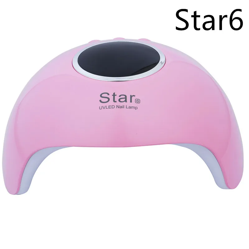ENNKE УФ светодиодный светильник Профессиональный Гель-лак розовая Сушилка для ногтей 30 s/60 s/90 s таймер Star6 Светодиодный УФ-лампа Сушилка Маникюрный Инструмент - Цвет: Star6