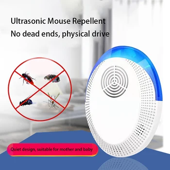 

2 Pieces Pest Control Rodent Repellent Ant Cockroach Mosquito Electronic Mosquito Killer Ultrasonic Insect Killer