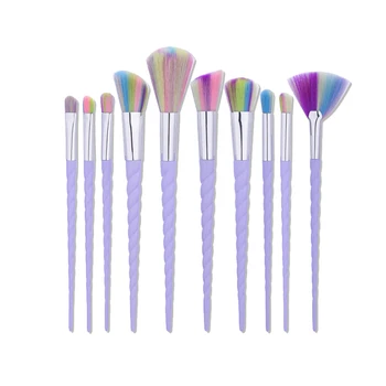 

10Pcs Makeup Brushes Set Foundation Eyeshadow Base Powder Blush Blending Brushes Makeup Brush Cosmetic Tools