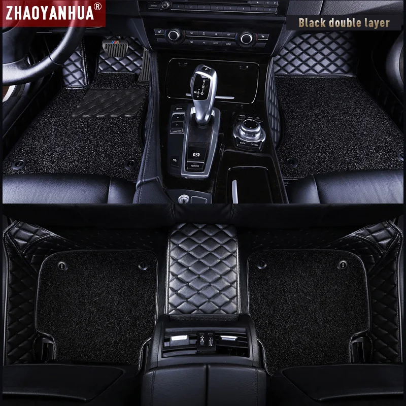 

Car Floor Mat for audi a4 b7 avant tt mk2 a3 sportback a6 c7 avant Waterproof Car Accessories Leather Floor Mat Carpet Liner