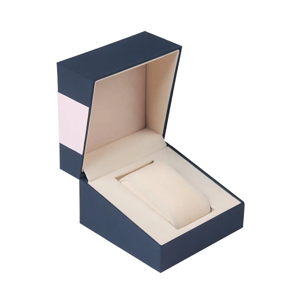 

Table Square Single Slot With Lid Full Protective Holder Home Display Jewelry Organizer Flannelette Storage Watch Box Gift Case