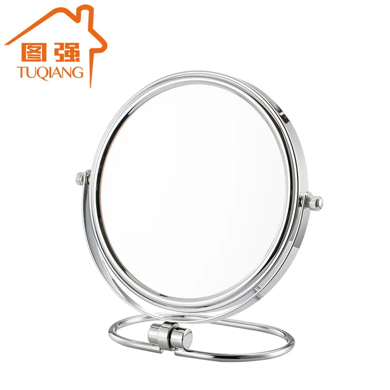 

[A Generation of Fat] O Covered Edge Double-sided Desktop Makeup Mirror Hotel Bathroom 3 Times Amplifier Beauty Cosmetic Mirror