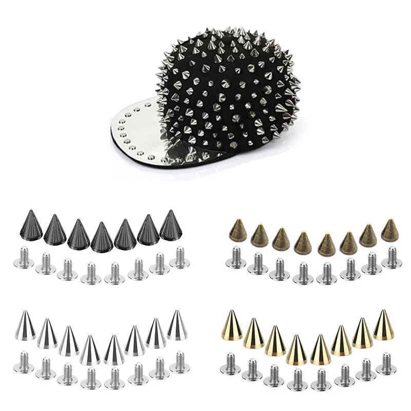 100 Sets Leather Rivets Double Cap Rivets Leather Rivet Tool Decorative Rivets Leather Belt