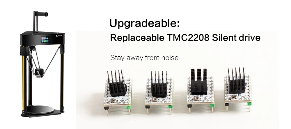 Flsun Q5 3d принтер TFT 32 бита доска Kossel Resume TMC2208 предварительная сборка 3D-принтер