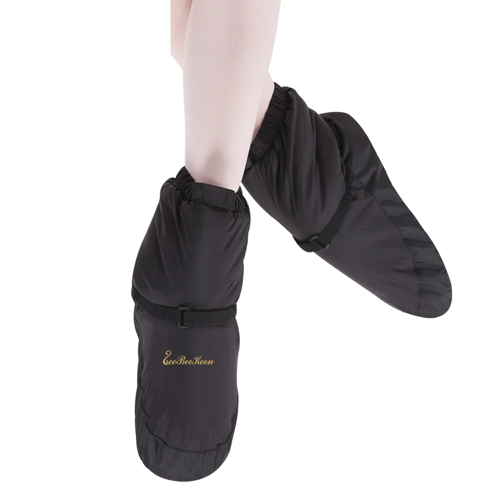 Ballerina Ballet Warm Up Booties Women Ballet Point Warm Shoes Ballet Dance Boot For Children Adult Autumn Winter Ballet Shoes - Цвет: black