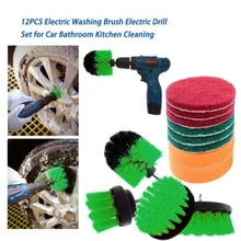 12 шт. щетка для чистки дрели мощная дрель насадка Затирка плитка очиститель скраб инструмент