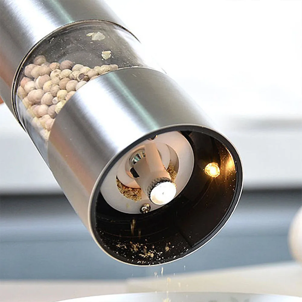 Электрический измельчитель соли и перца (1 упаковка) электронный регулируемый