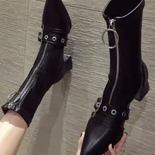 Сапоги до колена; женская обувь; женские сапоги; модные сапоги на высоком каблуке с острым носком; Новинка года; сезон осень; черные удобные сапоги из искусственной кожи; X346