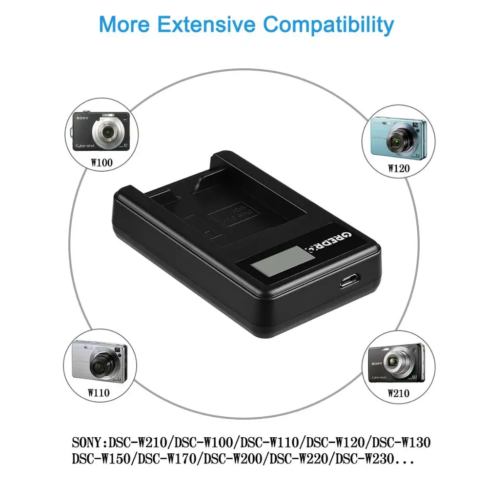 GREPRO 1350 мА/ч, NP-BG1 NP BG1 NPBG1 BG1 Камера Батарея+ ЖК-дисплей USB Зарядное устройство для sony HX10 H50 H55 H70 HX9 T20 W30 W210 W100 W110 W120