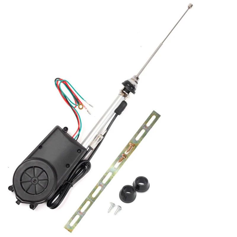 Universal Car Auto SUV AM FM Radio Electric Power Automatic Antenna Aerial Kit 12V Exterior Vehicle Aerials Pro Auto Replacement