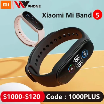 

Xiaomi Mi Band 5 Smart Bracelet 4 Color AMOLED Screen Miband 5 Smartband Fitness Traker Bluetooth Sport Waterproof Smart Band