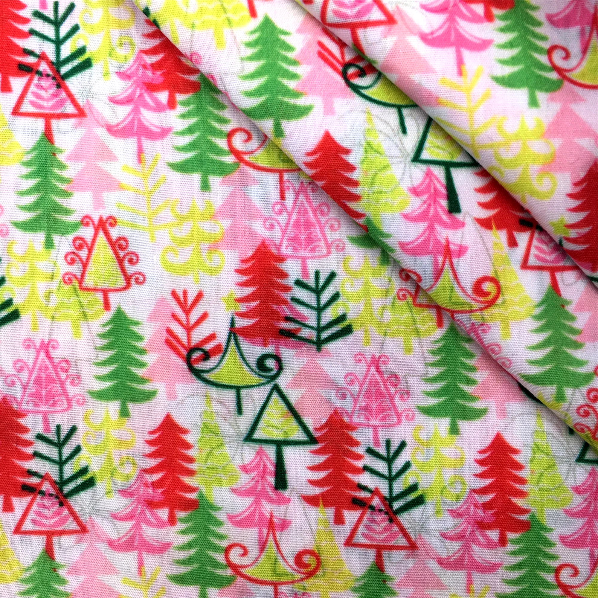 thumbnail image 1 of Tela o tejido de poliéster y algodón puro con estampado navideño, para coser, acolchar, costura, bricolaje, hecho a mano, 1Yc33355, 1 of 5