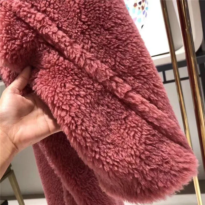 Зимнее пальто из натурального меха коричневые флисовые куртки с плюшевым