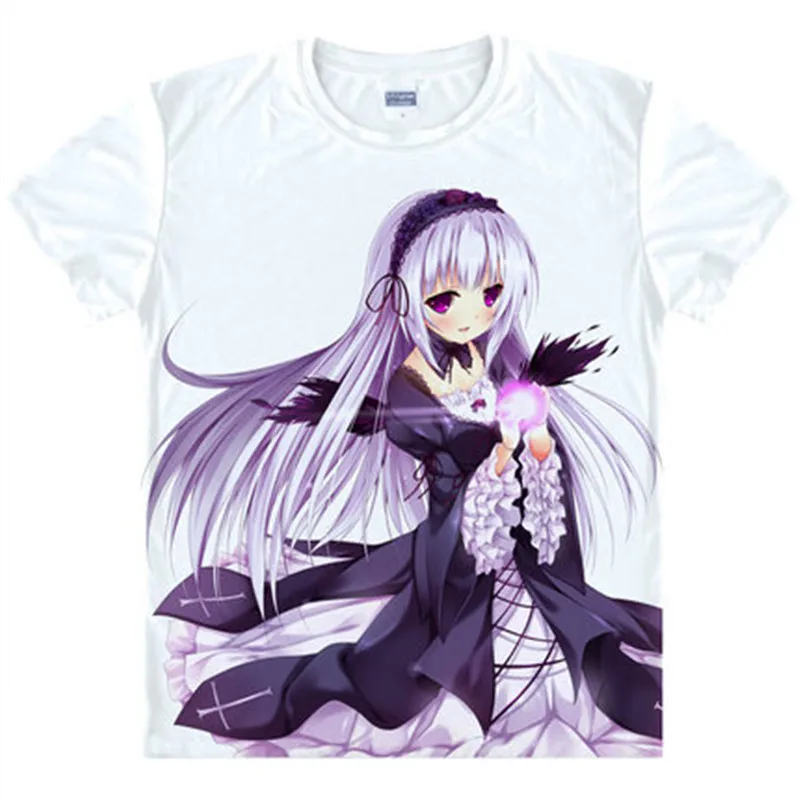 Аниме Rozen Maiden футболка Suigintou Suiseiseki Shinku косплей Манга милый дизайн подростковая