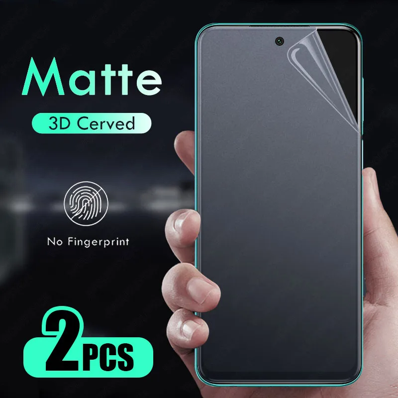 Матовая Гидрогелевая пленка на Xiaomi Mi 9T 10T 8 9 Redmi Note 10 9S 8T 7 Pro 9A 9C 8A 7A Poco F1 F2 X3 NFC M3 2 шт. |