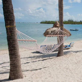 

Top White Outdoor Rope Hammock Portable Mesh Swing Sleeping Camping Travel Hammock