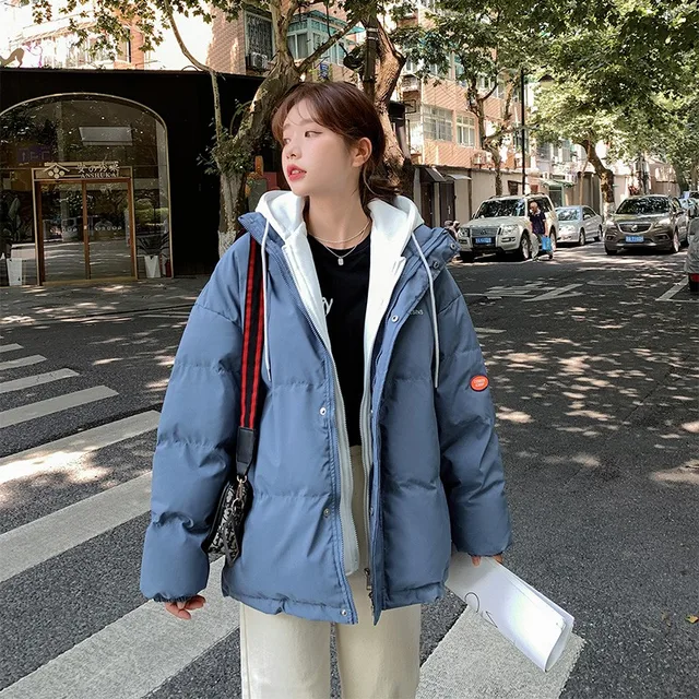 Guilantu Winter Jacket Women Overcoat Thick Down Cotton Padded Short Parkas Mujer Oversize Casual Hooded Bubble Coat Female 4