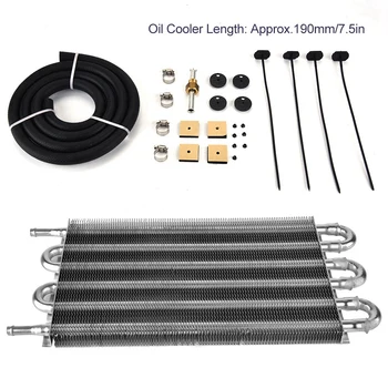 

Universal Car 6 Row Remote Transmission Oil Cooler Kit Auto-Manual Radiator Converter Automobiles Oil Coolers Cooling System