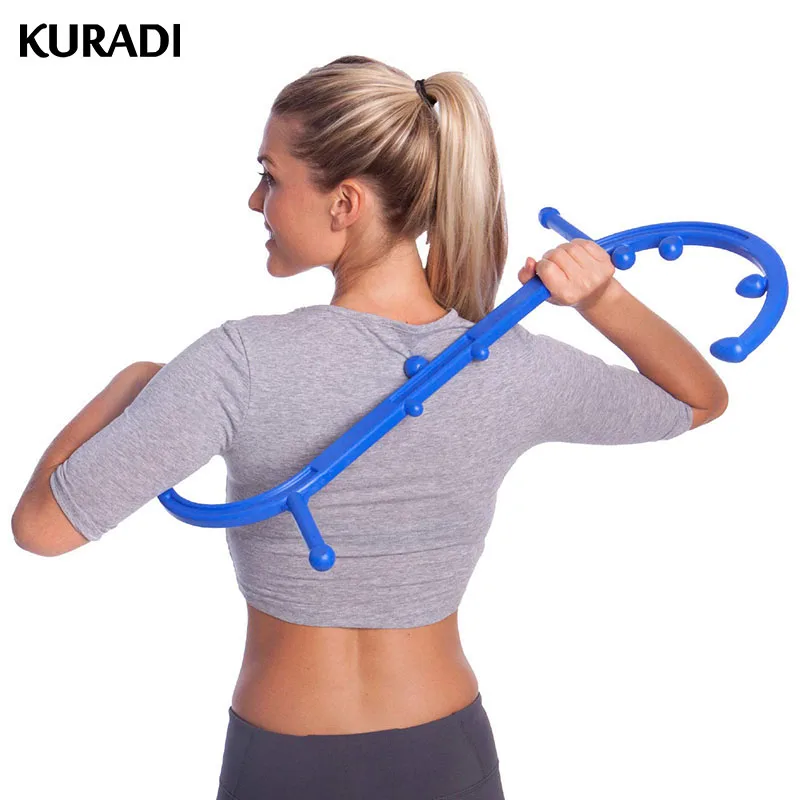 Body Back Buddy Original Trigger Point Massager Full Muscle Pain Relief Handheld Self Massage Stick Hook Cane | Красота и здоровье