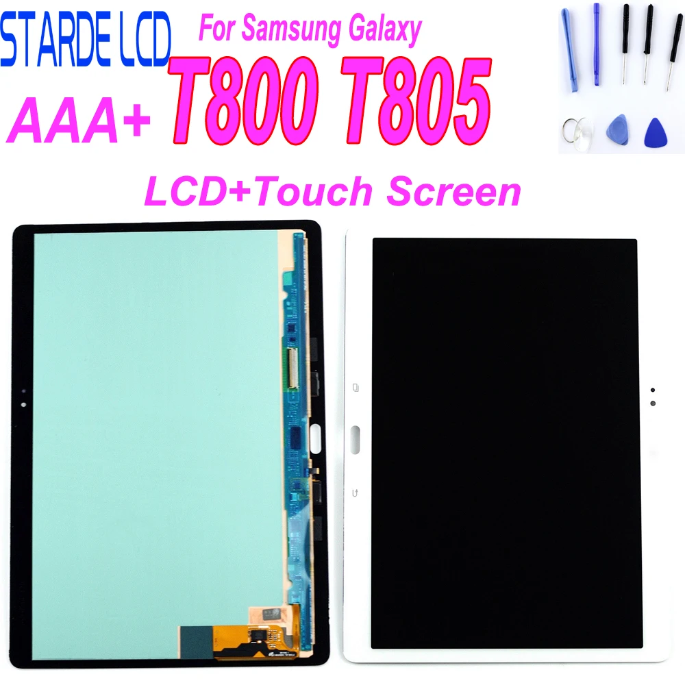 Новый ЖК дисплей для Samsung Galaxy T805 Tab S T800 SM T807 сенсорный экран дигитайзер датчики в