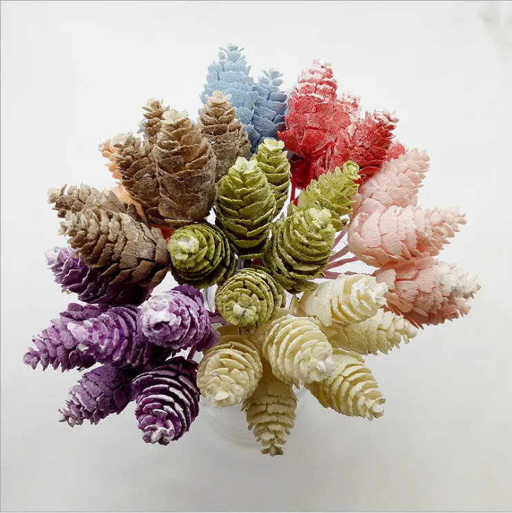 

6PCS/lot Artificial Flower Stamen wire stem/marriage leaves stamen DIY wreath wedding box decoration