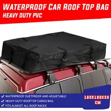 Водонепроницаемая сумка для крыша автомобиля, дорожная сумка для багажа, черная 160x100x30 см, супер-большая сумка для багажа, багажник для груза