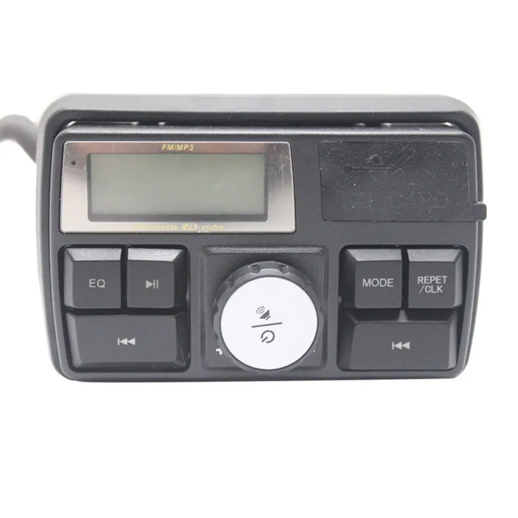 Мотоцикл аудио сабвуфер fm-радио для мотоцикла USB TF MP3 Водонепроницаемый Анти-Вор ЖК стерео колонки