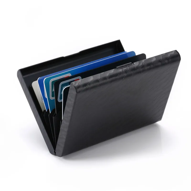 BISI GORO New Wallet for Men and Women Metal Plastic Card Holder Travel Wallet Passport Holder Document Organizer Wholesale