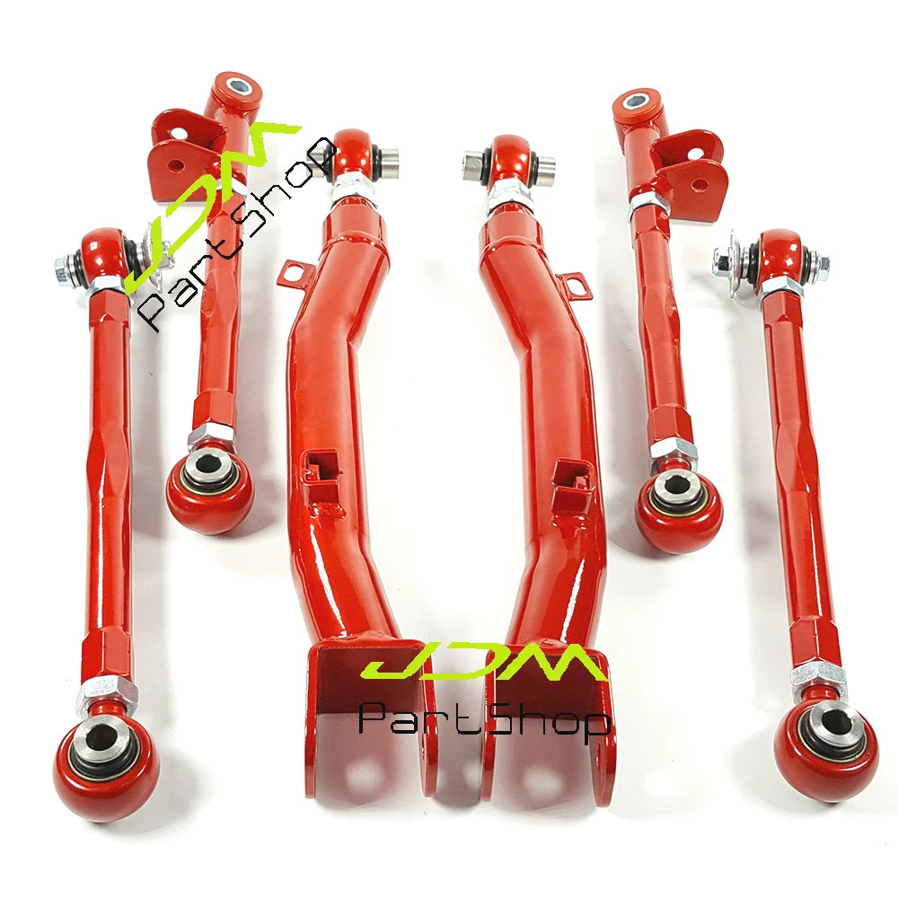 Front Rear Trailing Control Arms Suspension Kit For Subaru Impreza GDBC