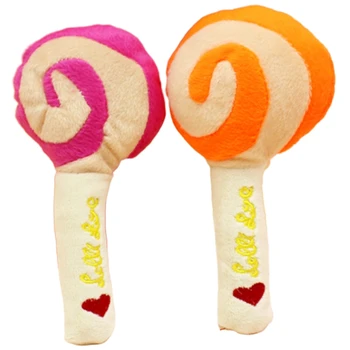 

20PCS Cute Plush Lollipop Pet Puppy Dog Plush Toy Flannel Sounding Pet Toy Cute Plush Vocal Toy Bite Resistant