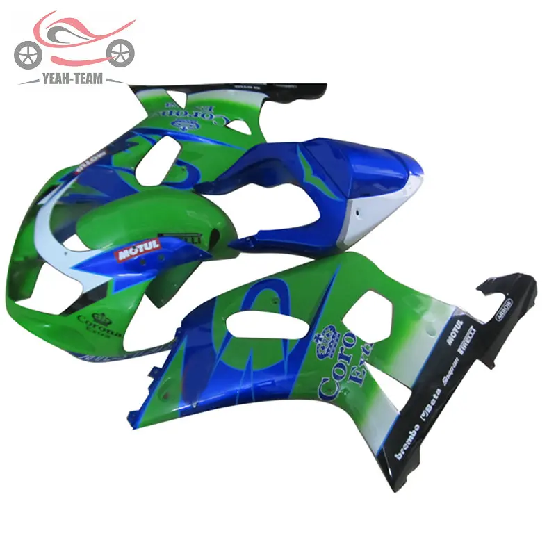 Высокое качество китайские обтекатели комплект для Suzuki 20012002 2003 GSXR750 GSXR600 01-03 GSXR 600 750 зеленый Коронная обтекатель для ремонта кузова