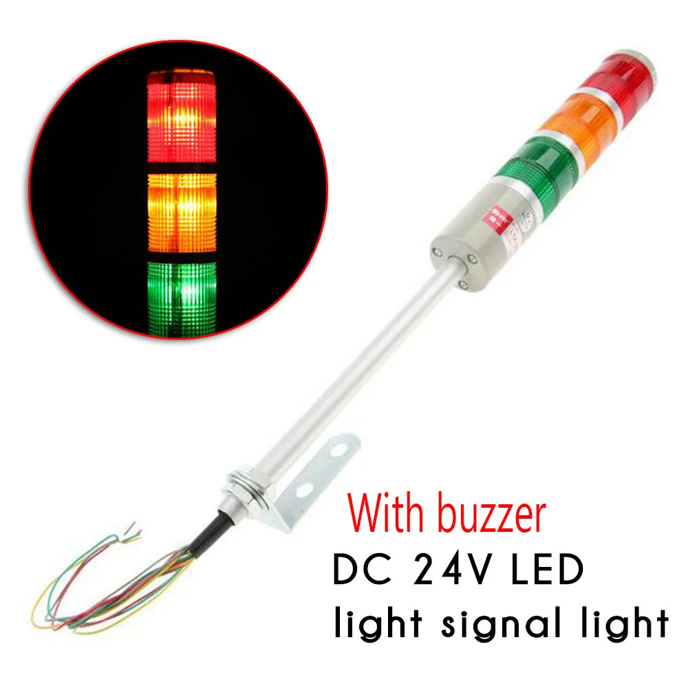 DC 24V Alarm Warning Lamp Equipment For Machine Tools LED Light PC + ABS | Инструменты